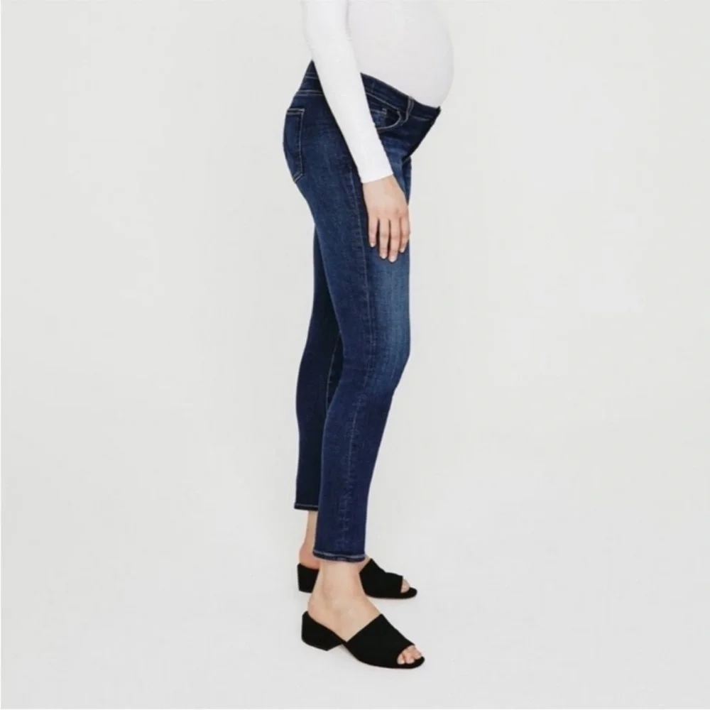 AG Adriano Goldschmied Maternity Prima Cigarette Leg Dark Wash Jeans Size 26
